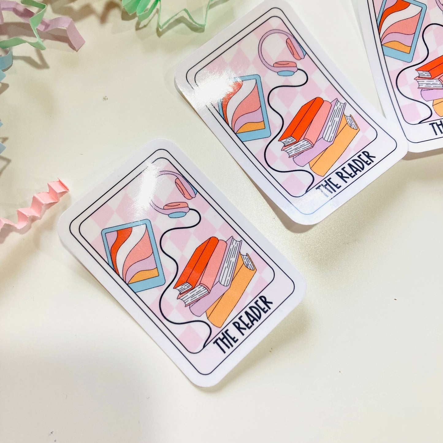 The Reader Tarot Card Vinyl sticker