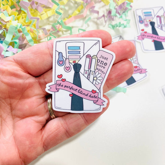 Blind Date with a Book Boyfriend Sticker